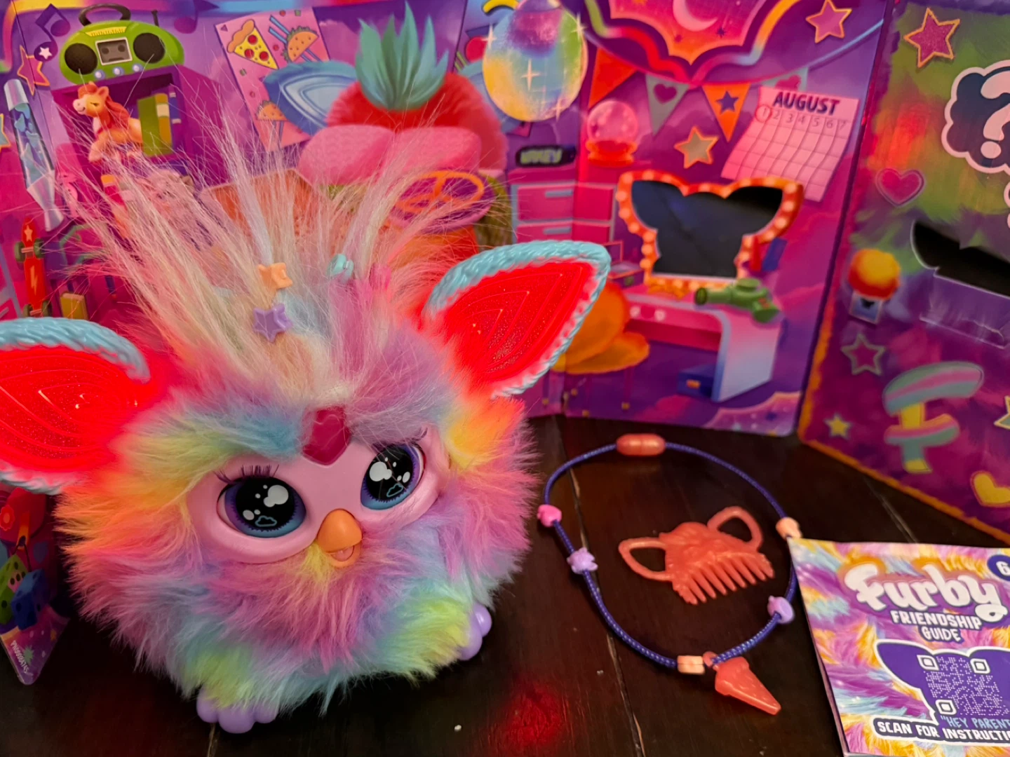 Hasbro Furby Tie Dye Interactive Toy - Rainbow - photo 5