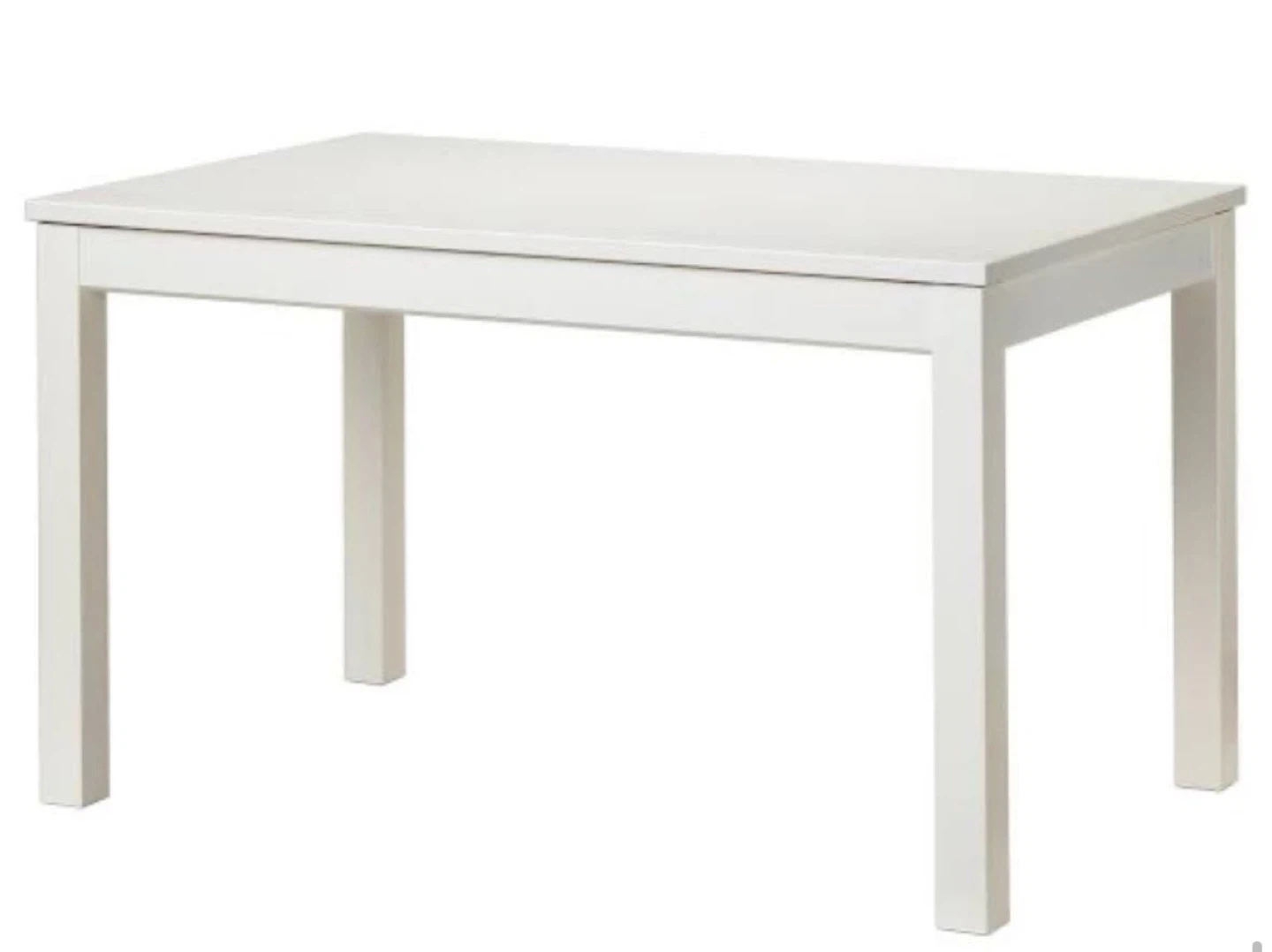 Extendable White Dining Table
