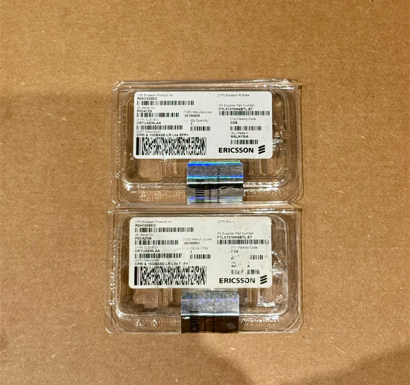 Ericsson CPRI & 10GBASE-LR Lite SFP+ Module (RDH10265/2)