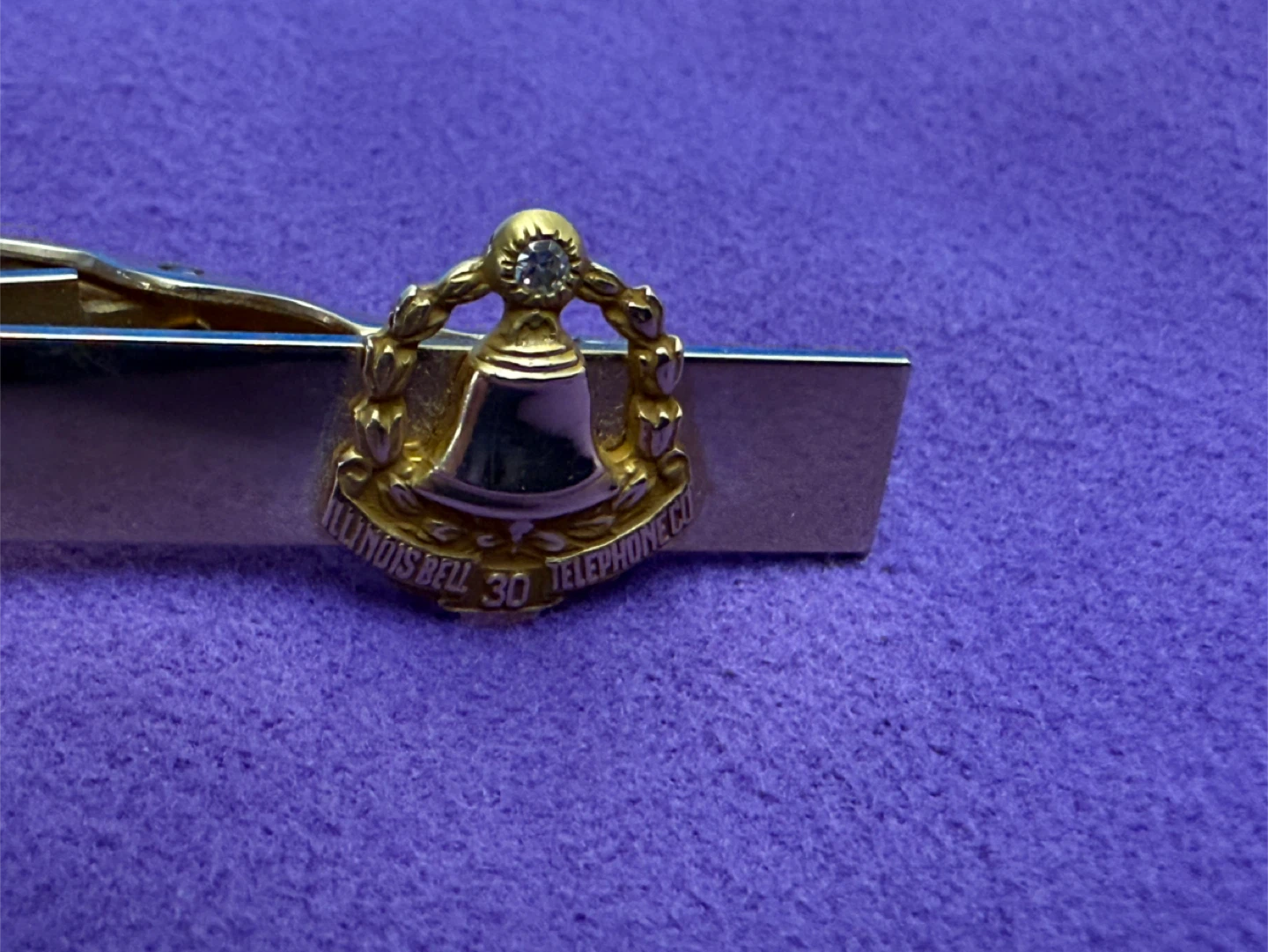 Vintage Illinois Bell Telephone Co. 30 Year Service Tie Clip - photo 5