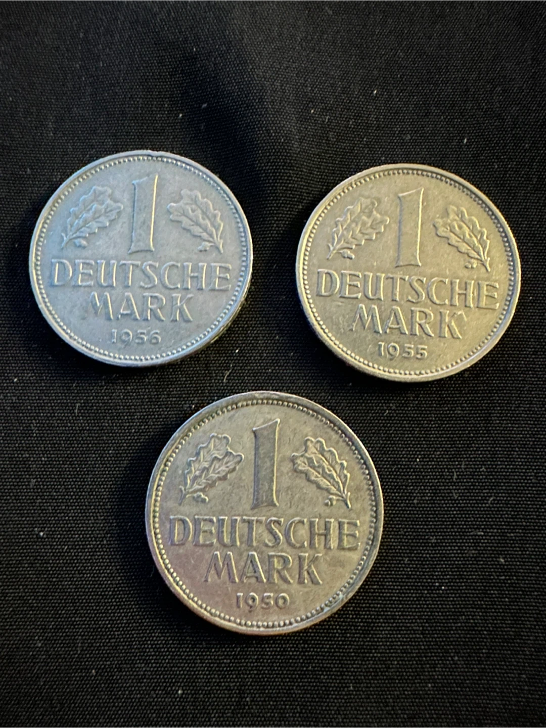 Deutsche Mark Coins (1955, 1956, 1950)