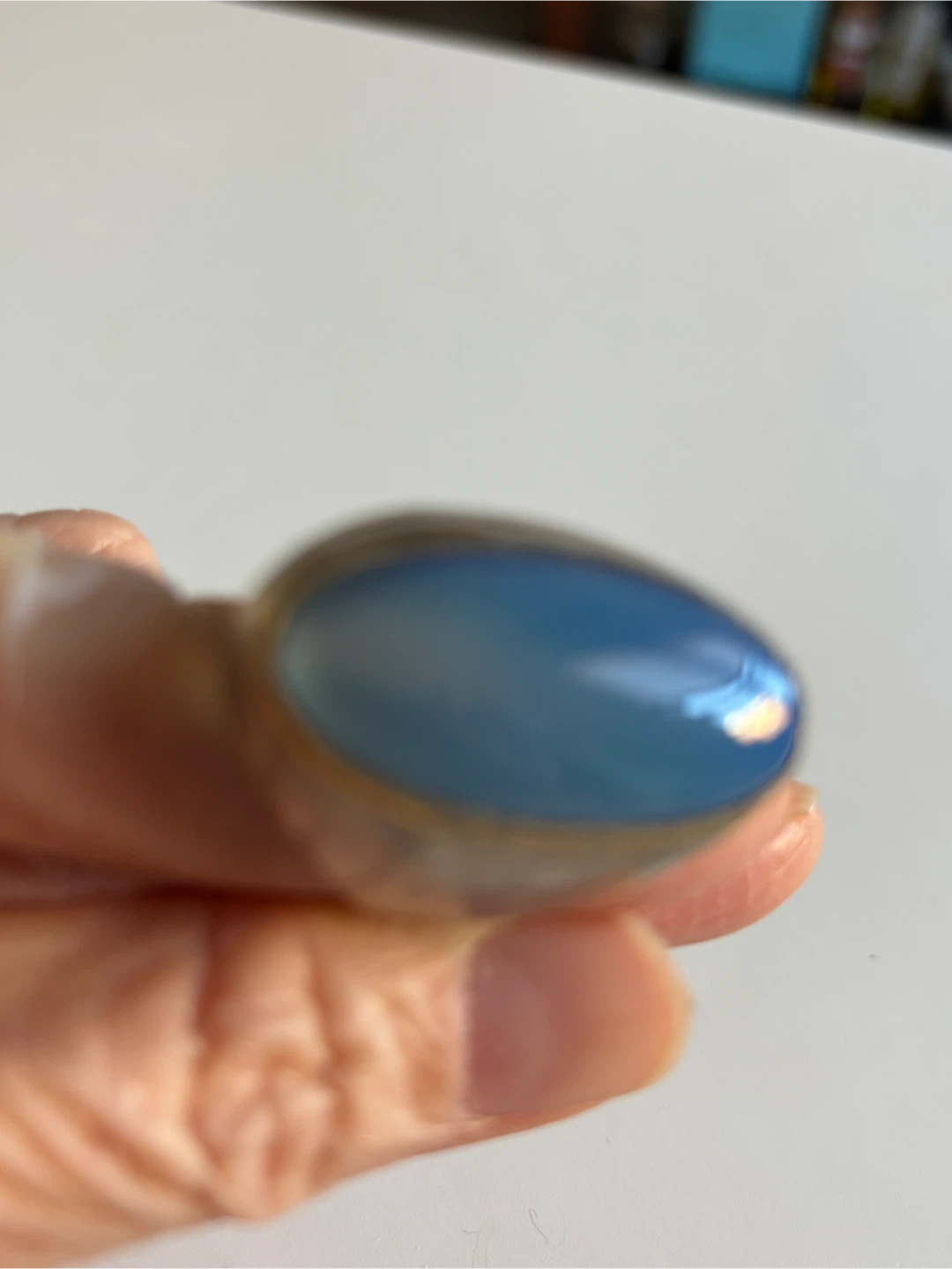 Men's Blue Stone Ring - photo 2