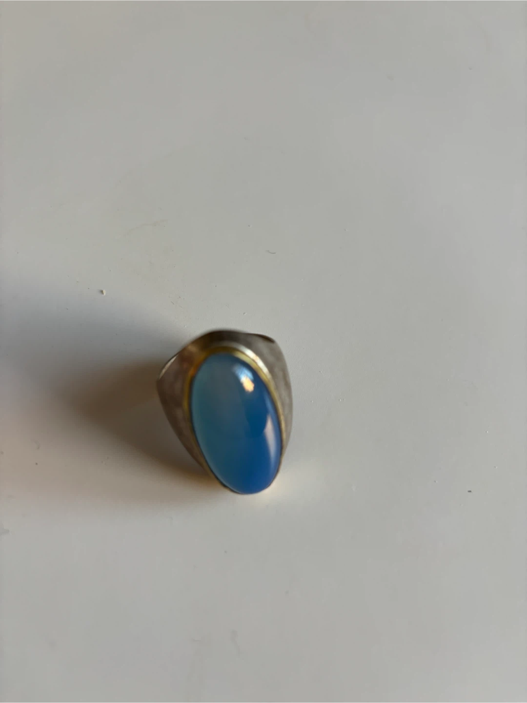 Men's Blue Stone Ring - photo 4
