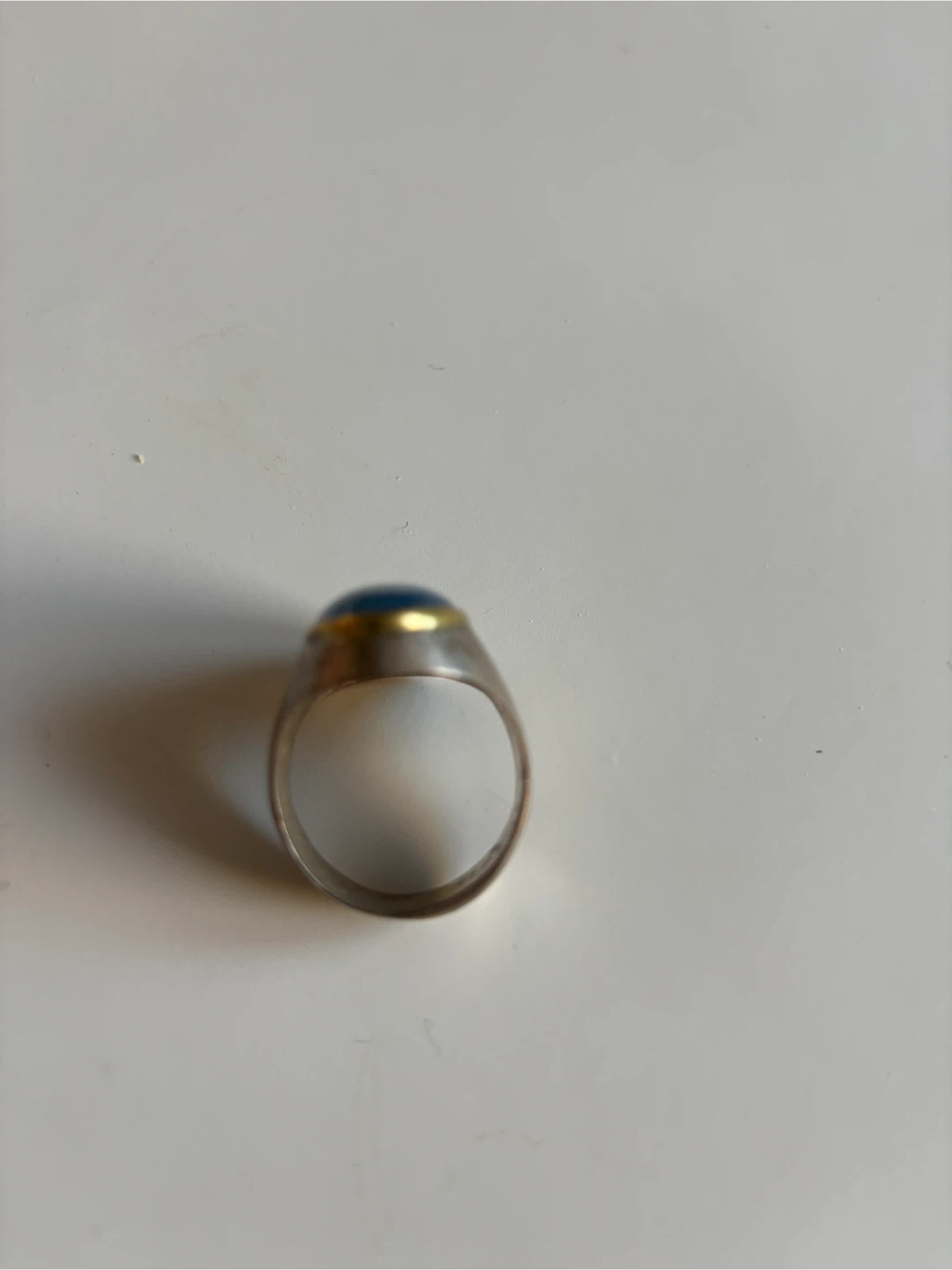 Men's Blue Stone Ring - photo 5