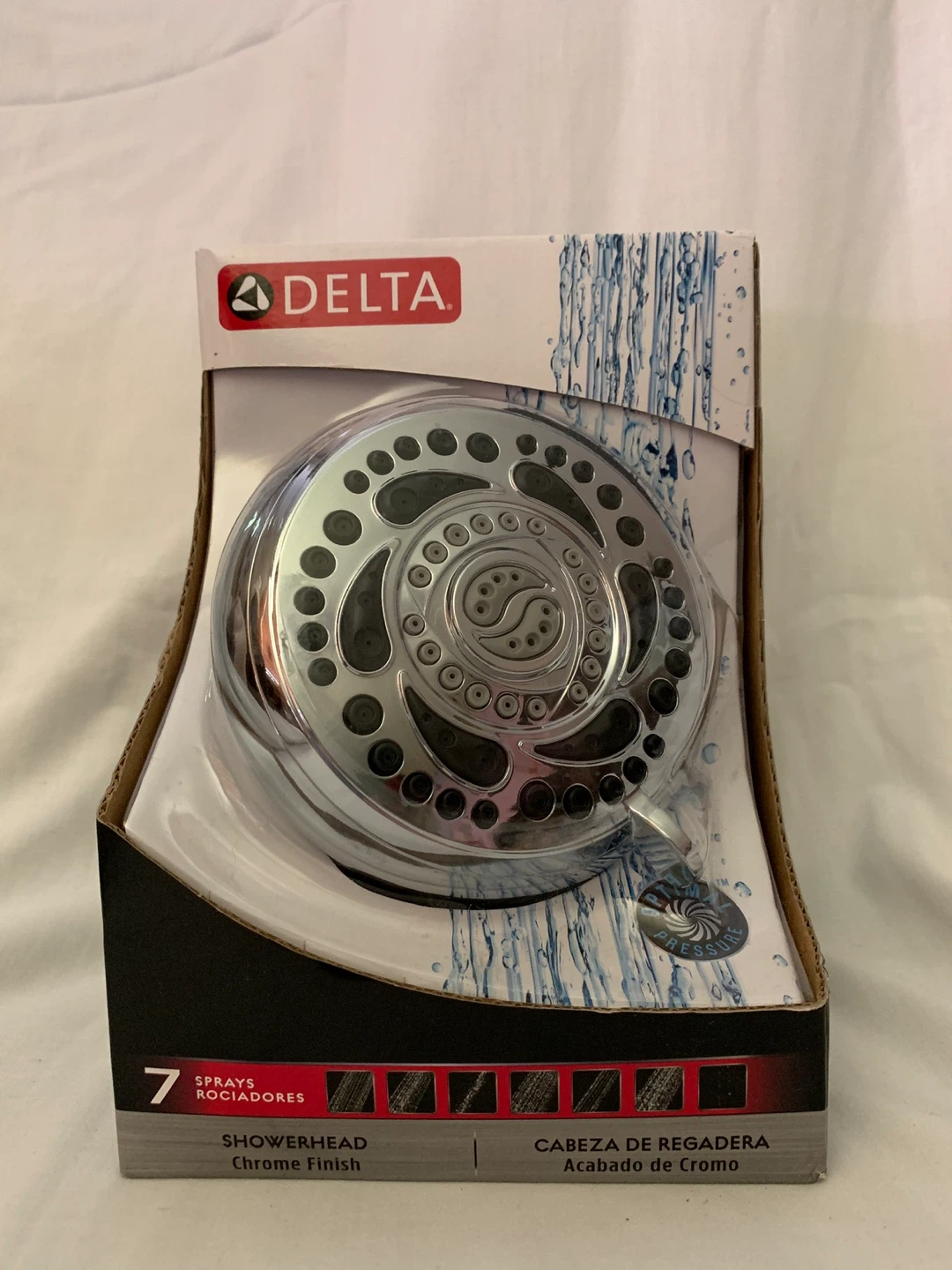 Delta 7-Spray Showerhead Chrome Finish