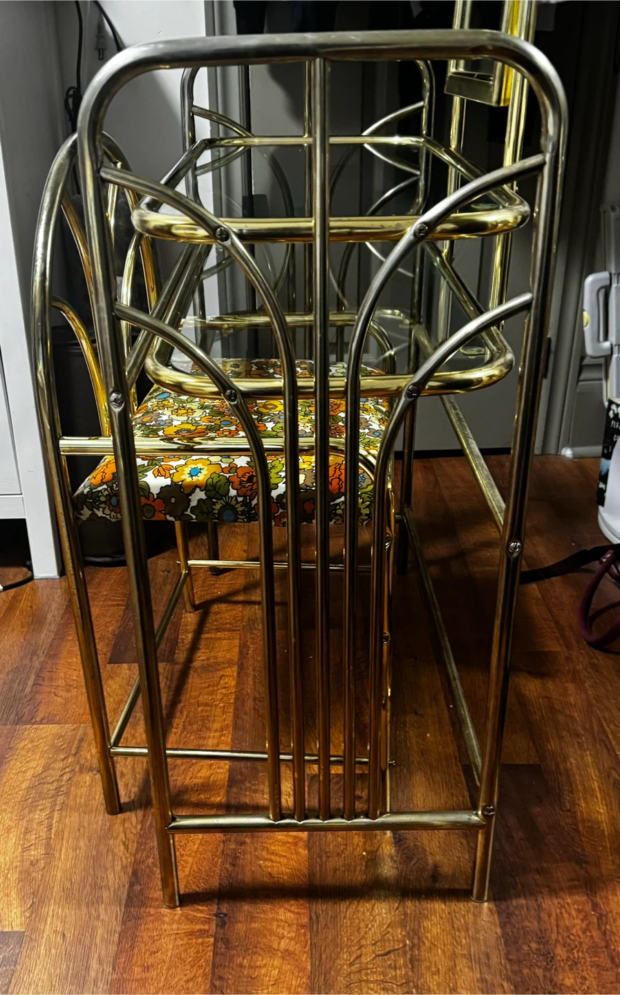 Vintage Brass Vanity and Chair - photo 3