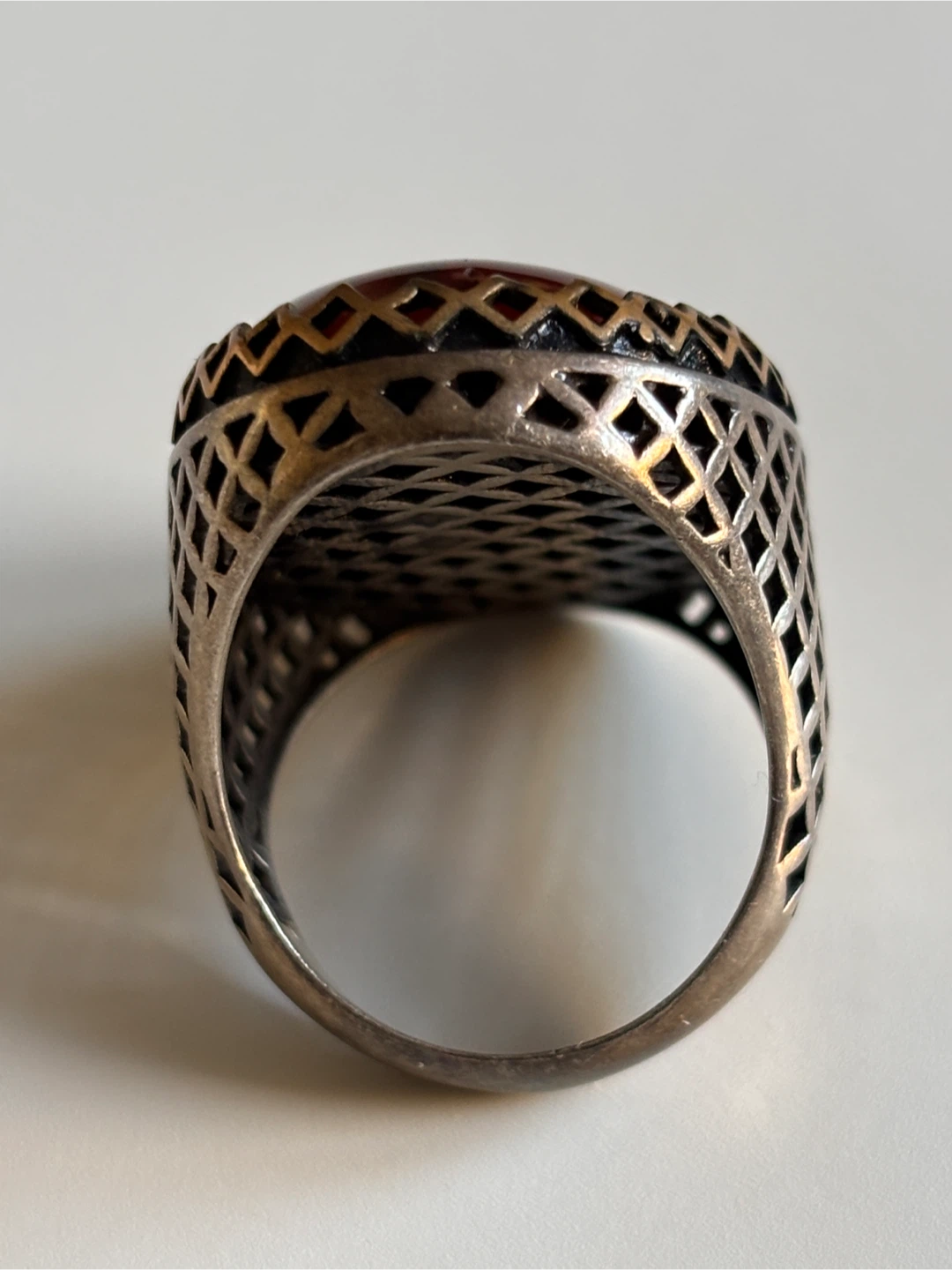 Vintage Agate Gemstone Ring