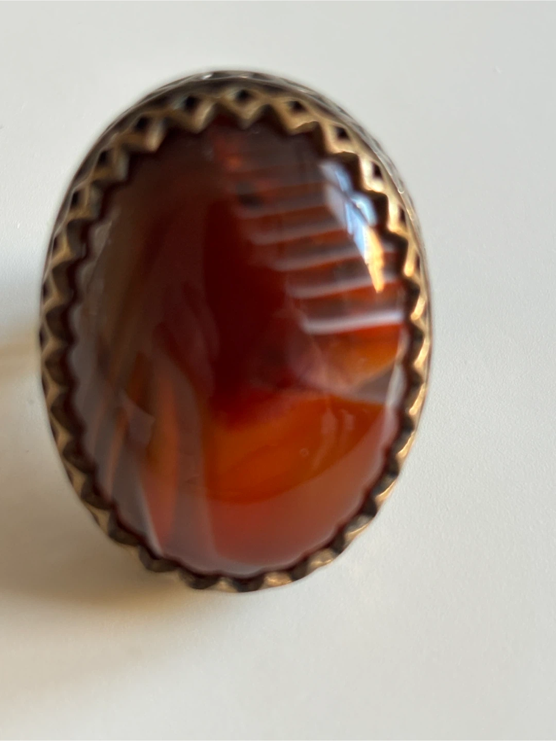 Vintage Agate Gemstone Ring - photo 3
