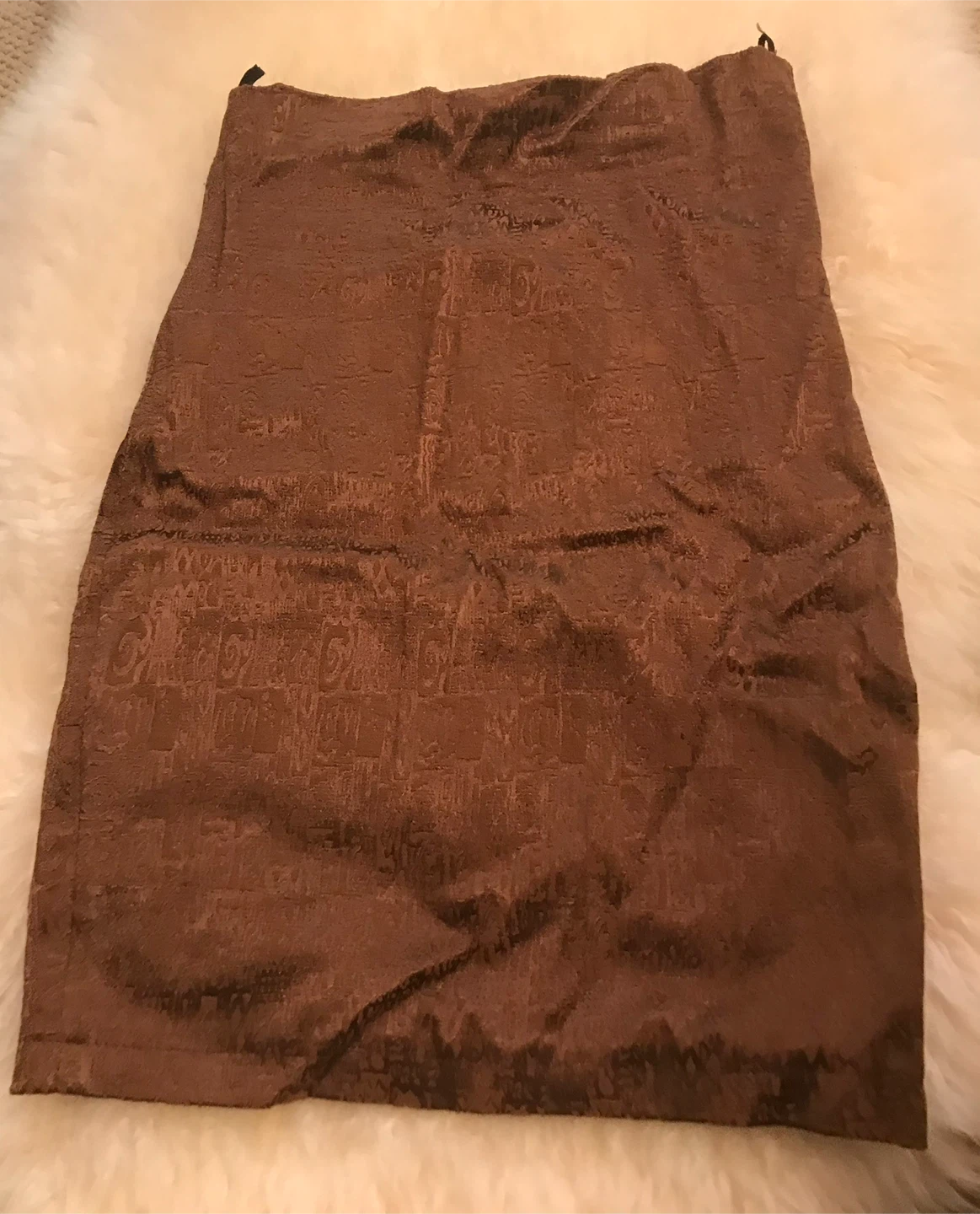 Brown  Mini pencil stretch Skirt