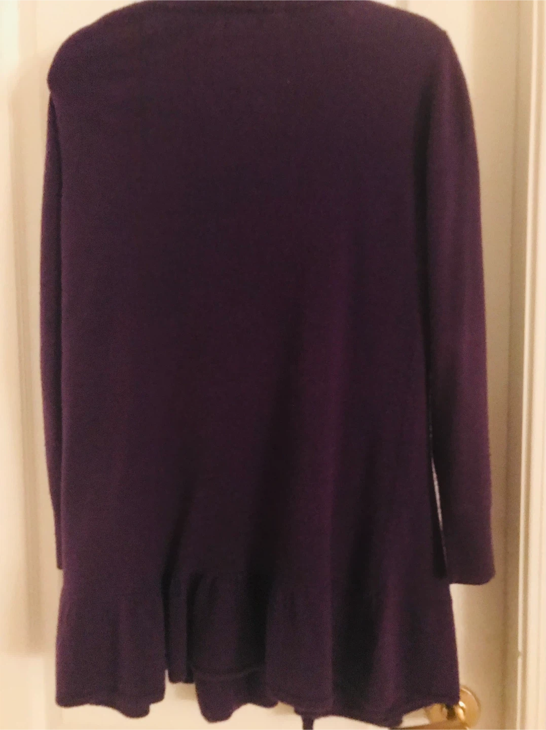 Bellissima Fashions Purple Acrylic Cardigan Sweater L/G - photo 2