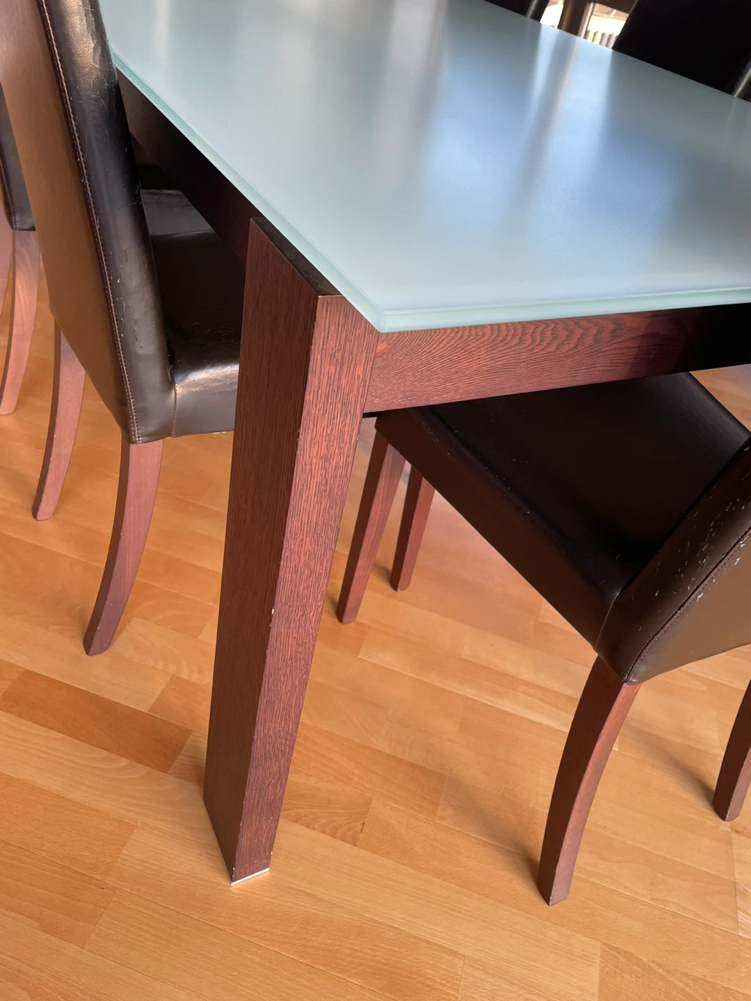 Marshall Field’s Glass top dining room table for 6 - photo 2