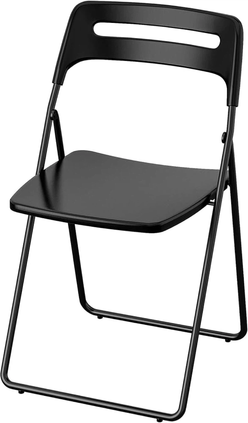 Ikea Nisse Folding Chair Plastic Black