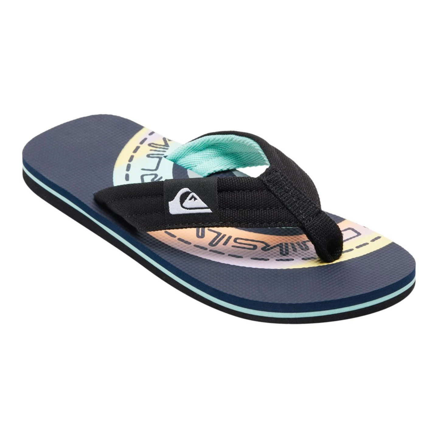 BRAND NEW boy youth quicksilver flip flops sandals size 2Y 3Y 5Y