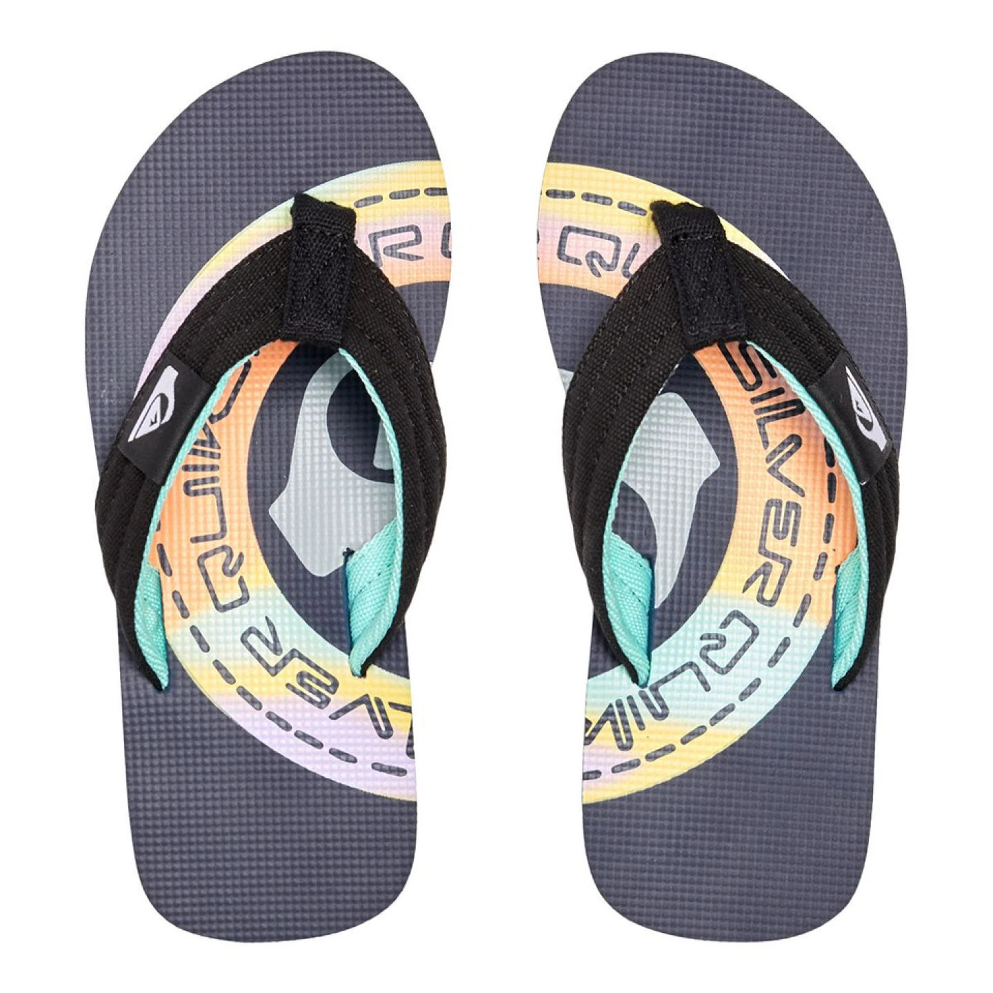 BRAND NEW boy youth quicksilver flip flops sandals size 2Y 3Y 5Y - photo 2