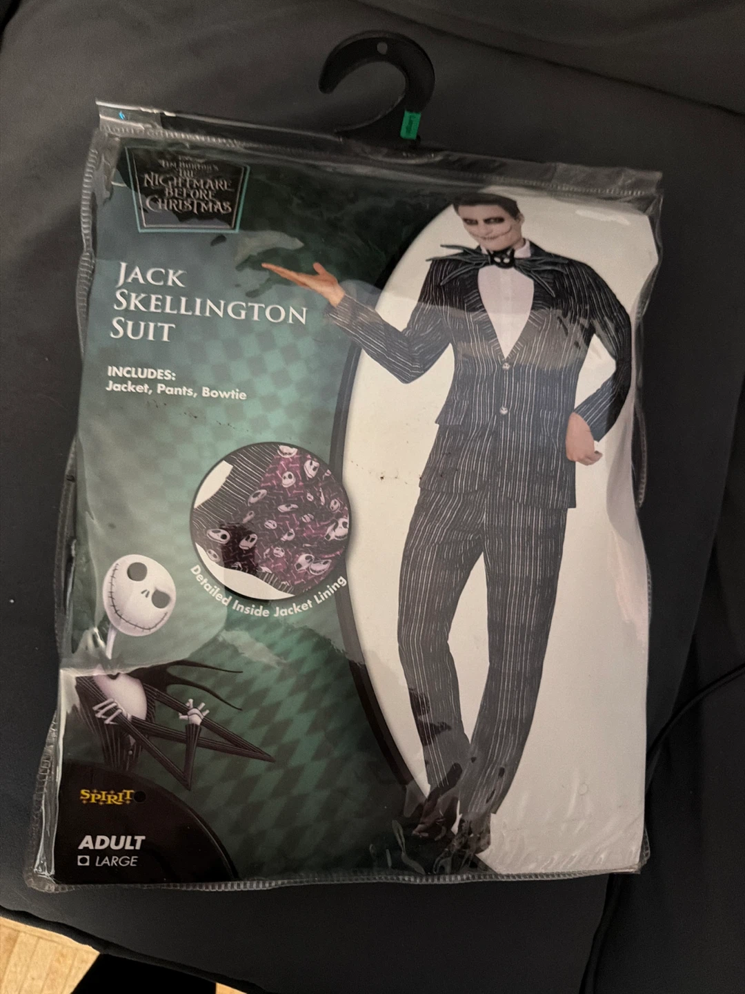 Spirit Halloween Jack Skellington Suit Adult Large