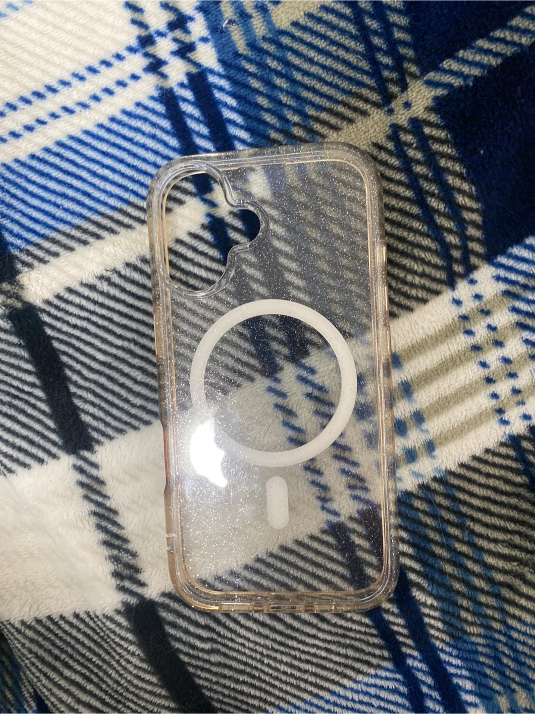 Clear Glitter MagSafe Phone Case