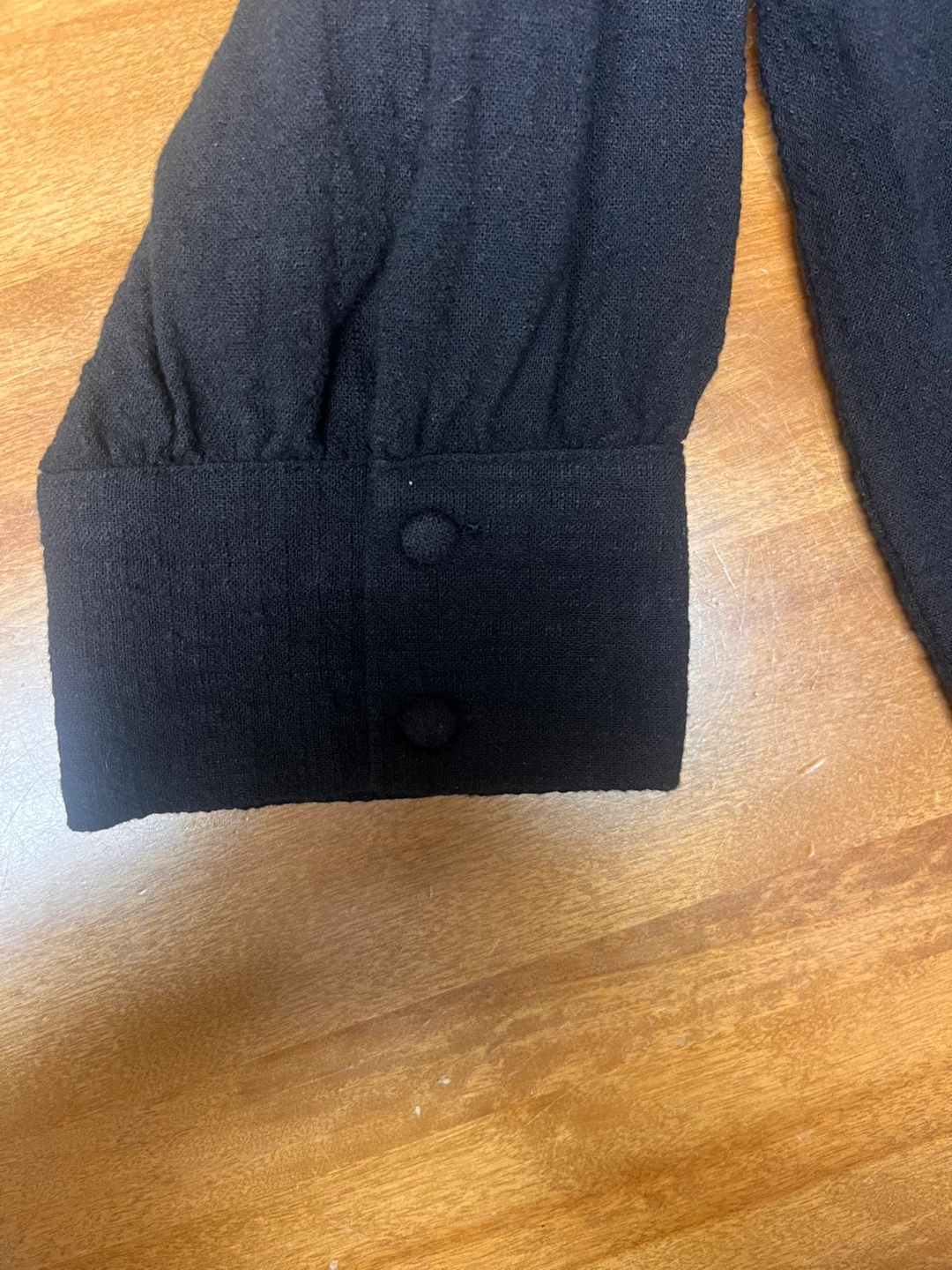 INC International Concepts Black Tie-Front Blouse - photo 3