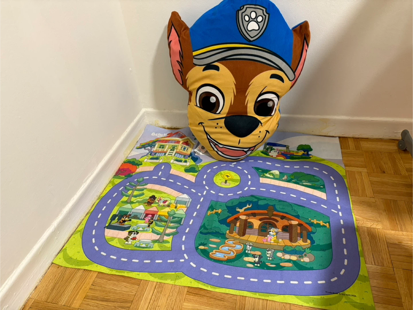 Paw Patrol Chase Plush Pillow and Playmat Set