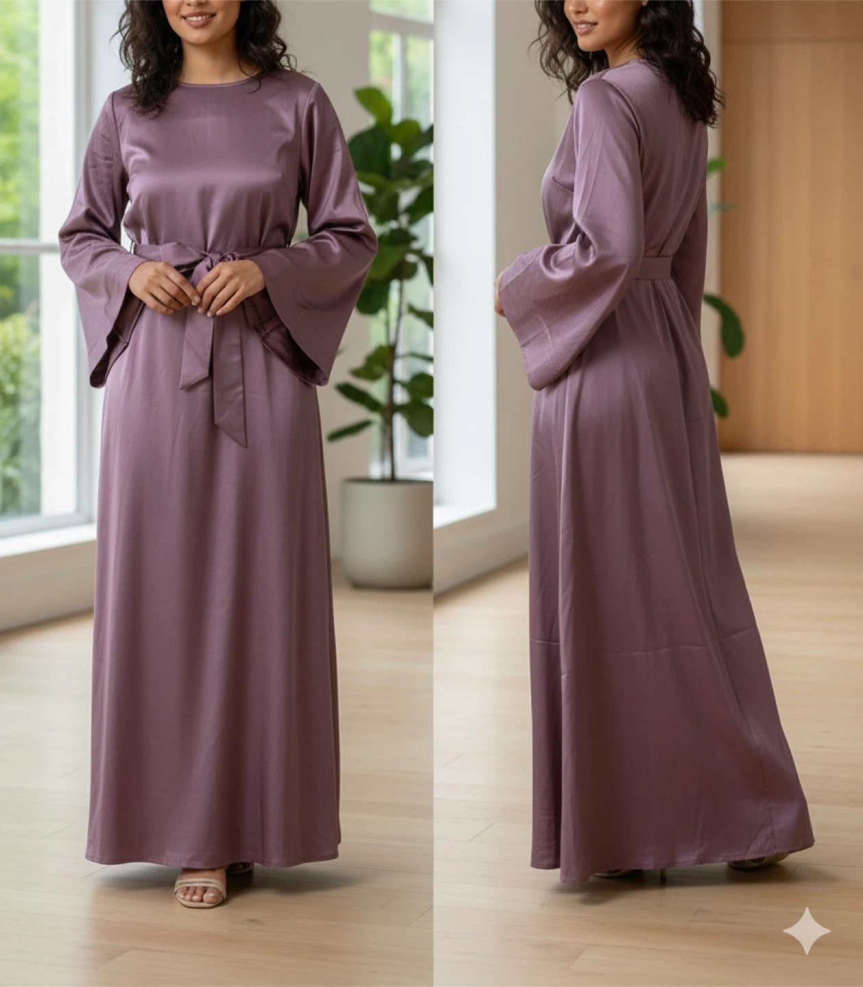 Women's Satin Maxi Dress