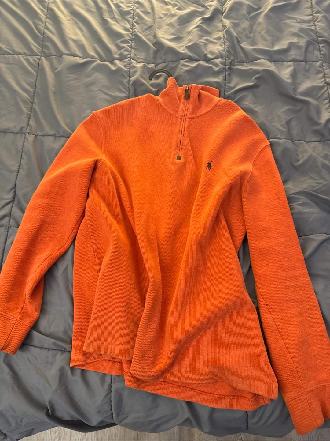Orange Polo Ralph Lauren 1/4 Zip Pullover