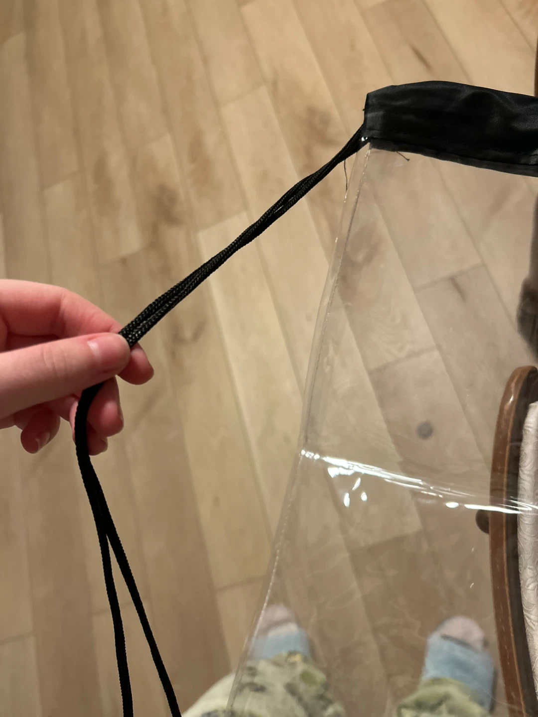 Clear drawstring bag - photo 3