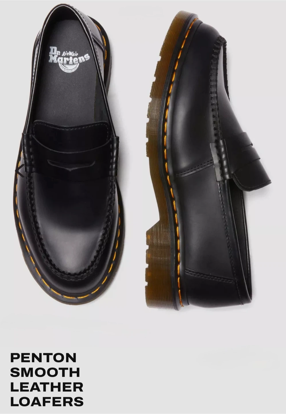 Dr. Martens Penton Smooth Leather Loafers Black