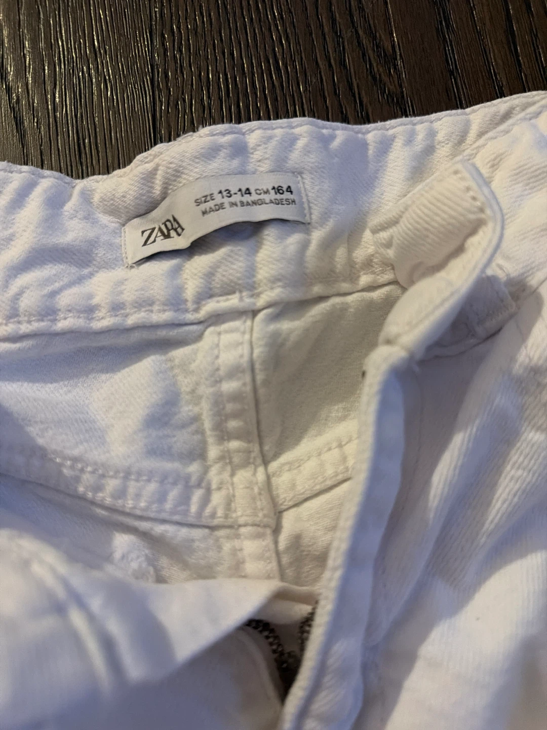 ZARA White Wide Leg Jeans - Size 13-14 Years - photo 4