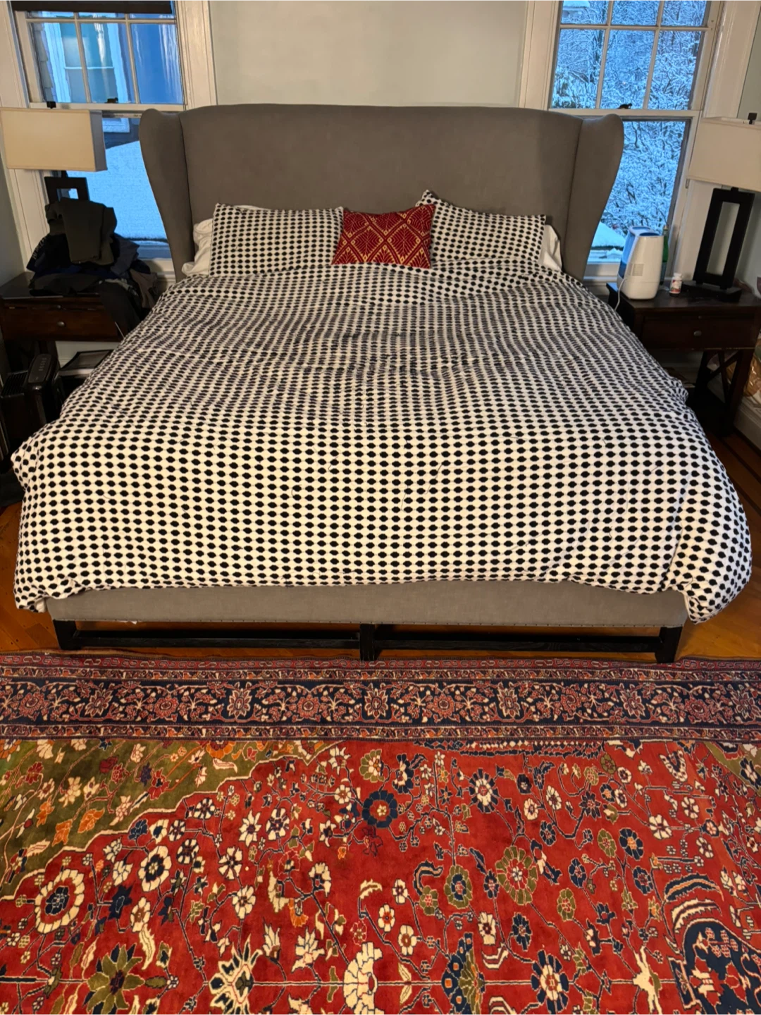 Restoration Hardware French Wing Upholstered Bed (King) - photo 5