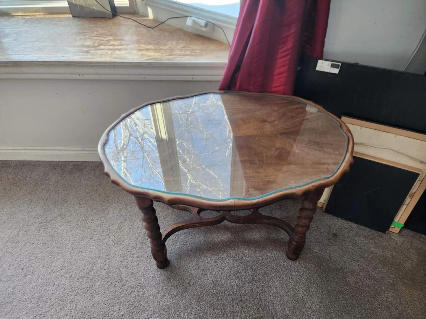Vintage China Cabinet, antique chair amd table - photo 2