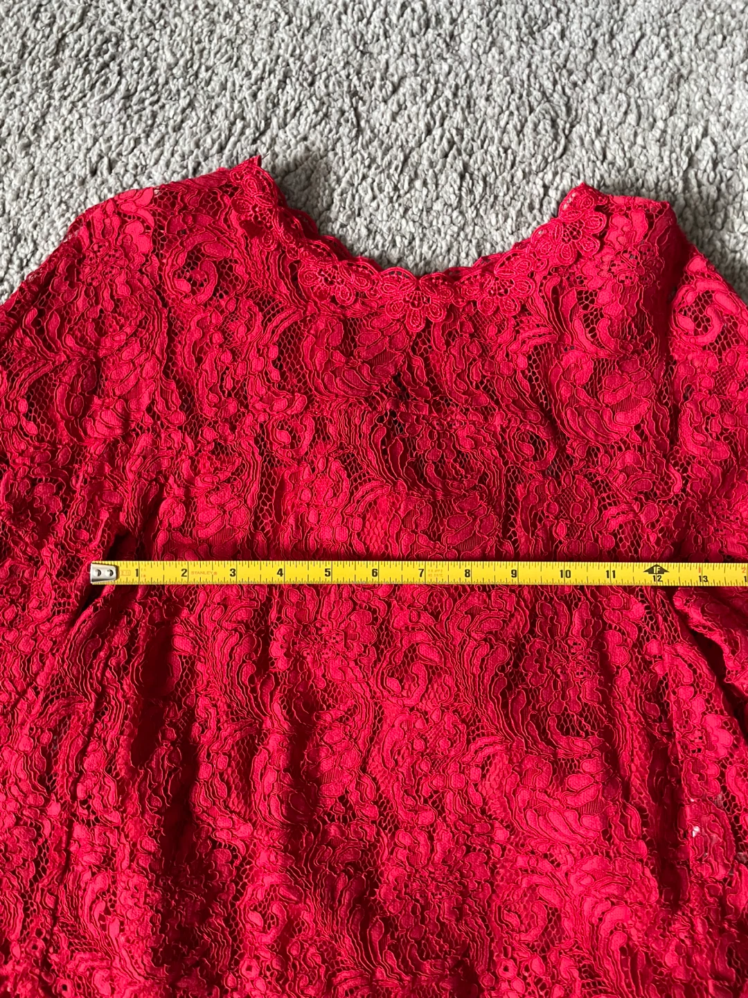 Red Lace Top with Camisole - photo 3