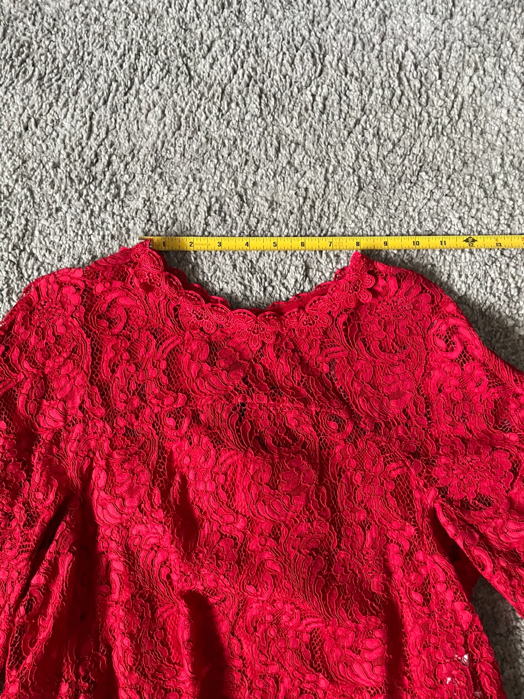 Red Lace Top with Camisole - photo 2