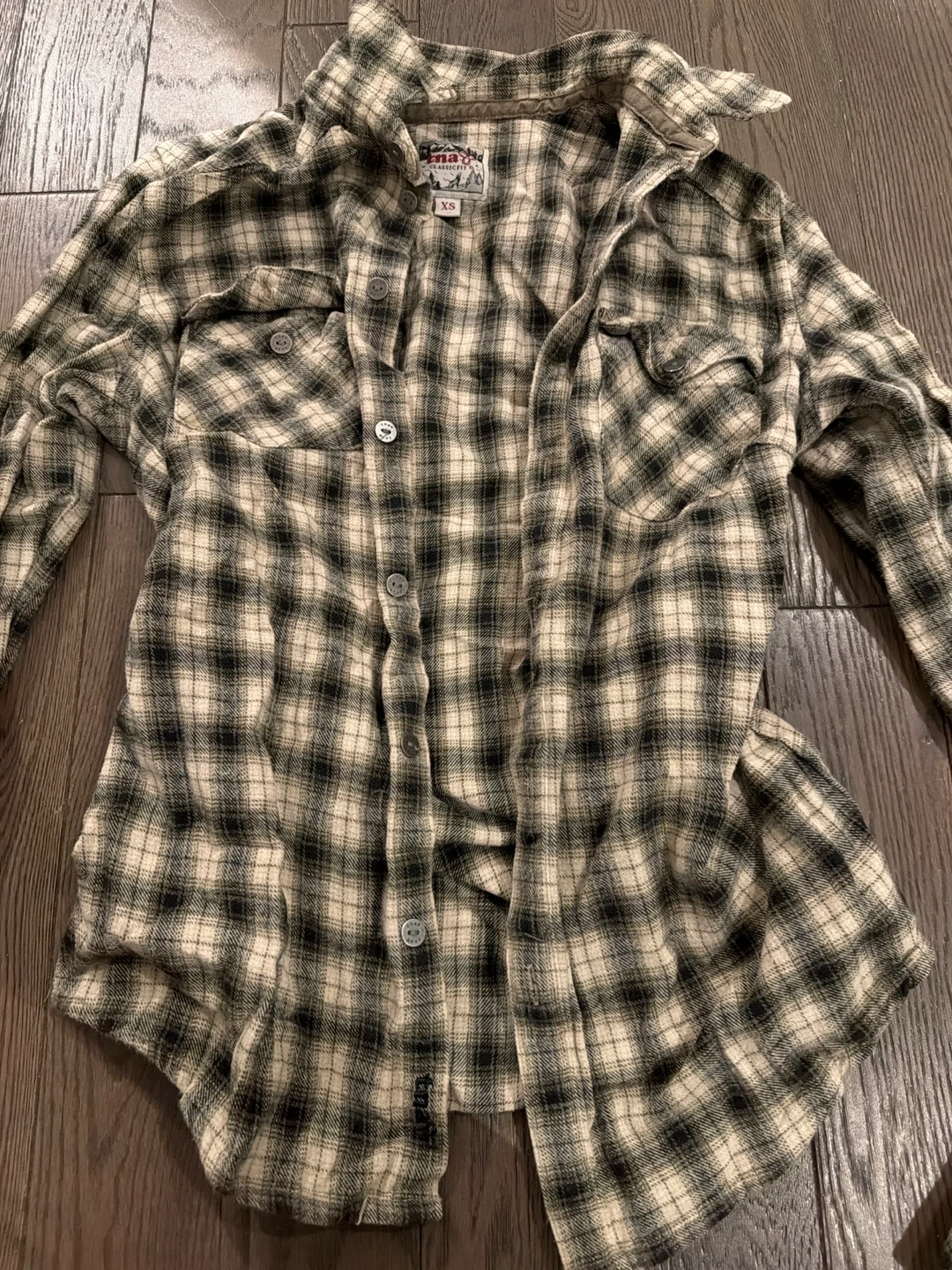 TNA ClassicFit Flannel Shirt XS