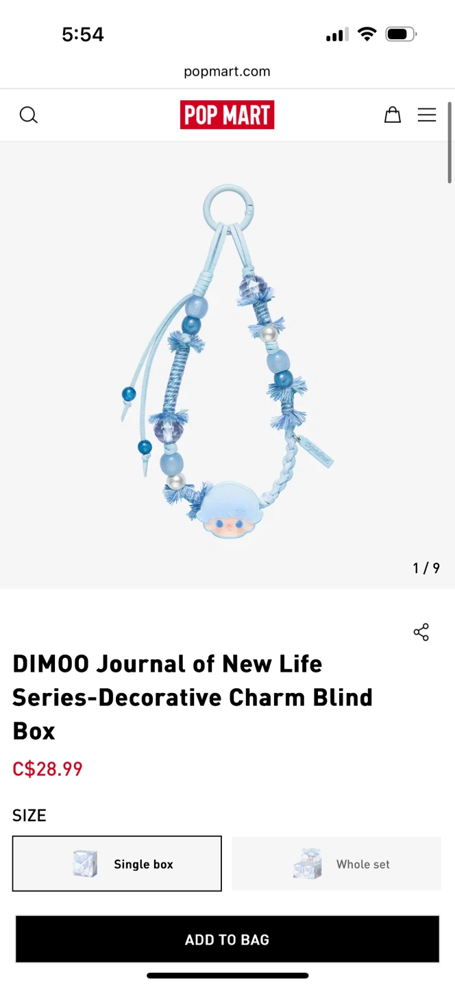 BRAND NEW POPMART DIMOO Journal of New Life Charm Blind Box - photo 2