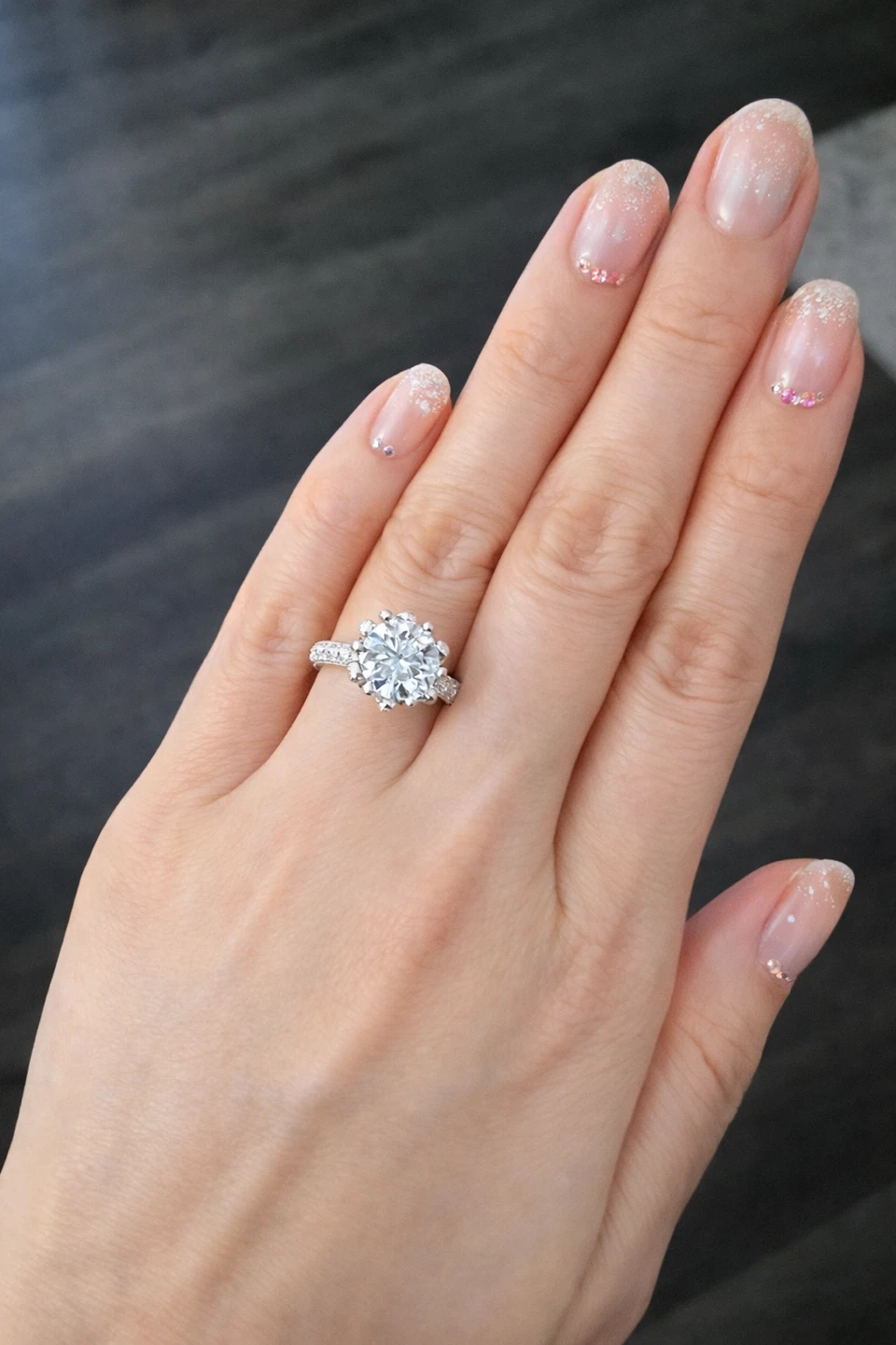 3Carat Moissanite Engagement Ring with GRA Certificate - photo 2