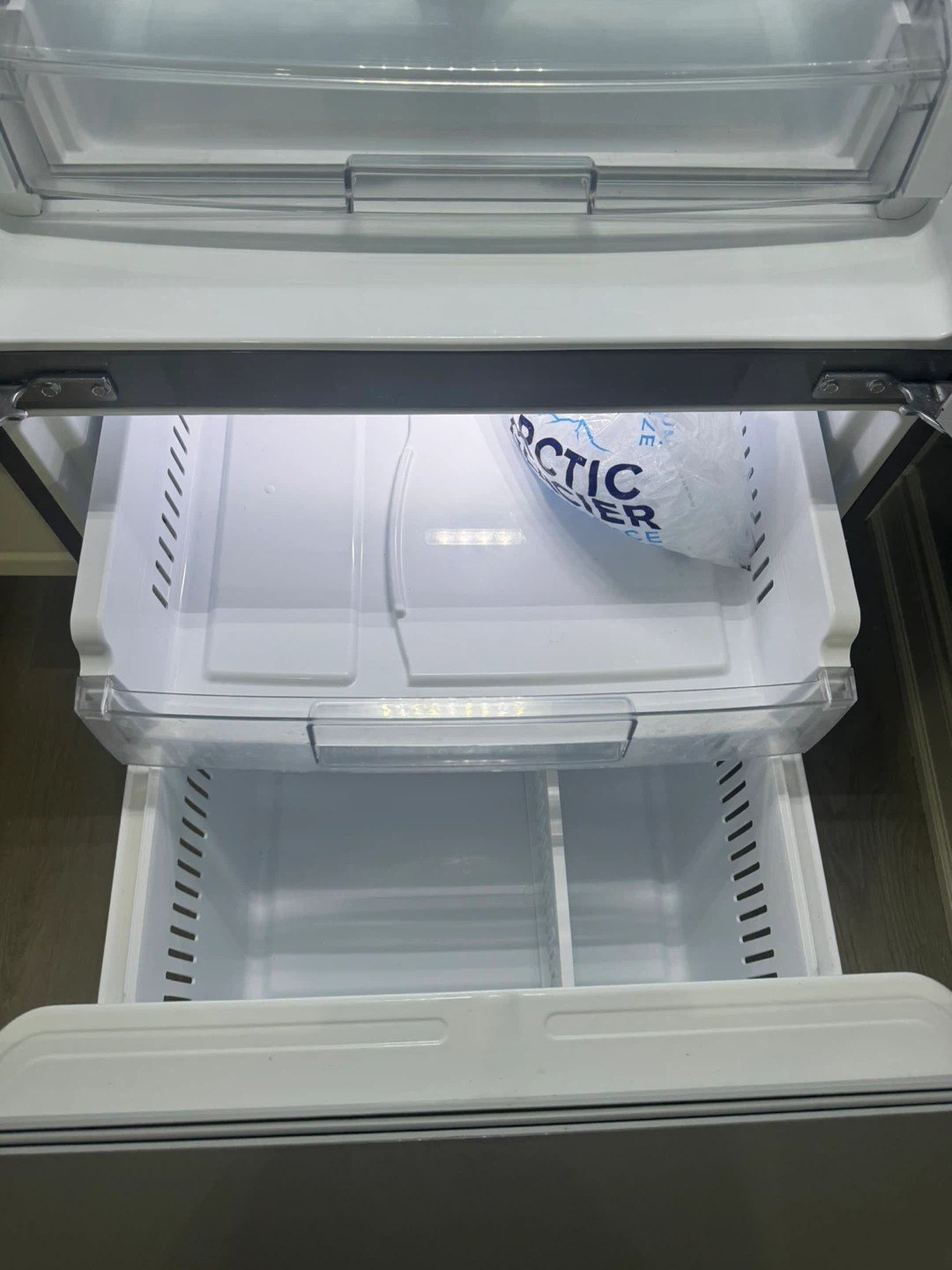 LG Stainless Steel French Door Refrigerator like New - photo 3