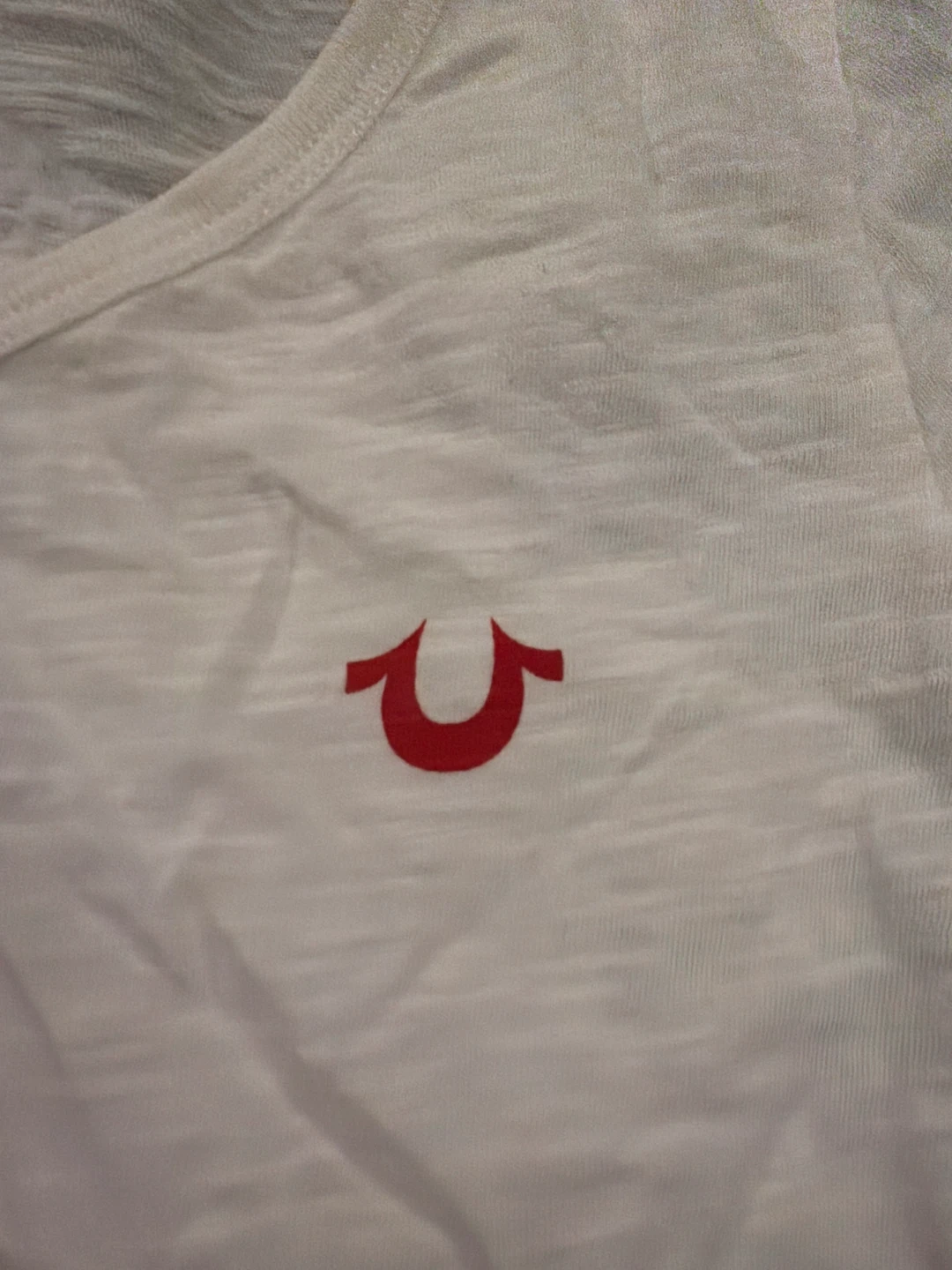 True Religion White Long Sleeve Henley T-Shirt L/G - photo 2