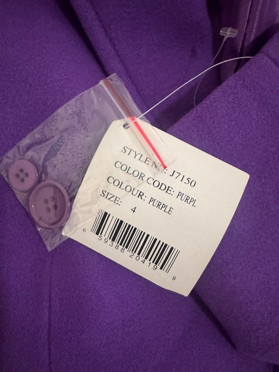 Focus 2000 Purple Blazer - Size 4 - photo 4