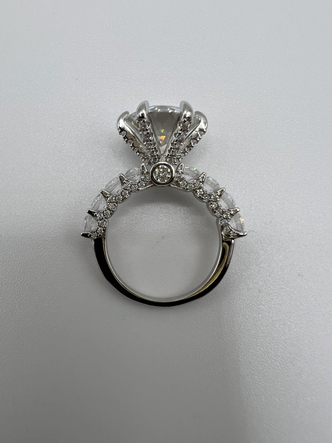 5 Carat Moussanite 925 Sterling Silver engagement ring - photo 4