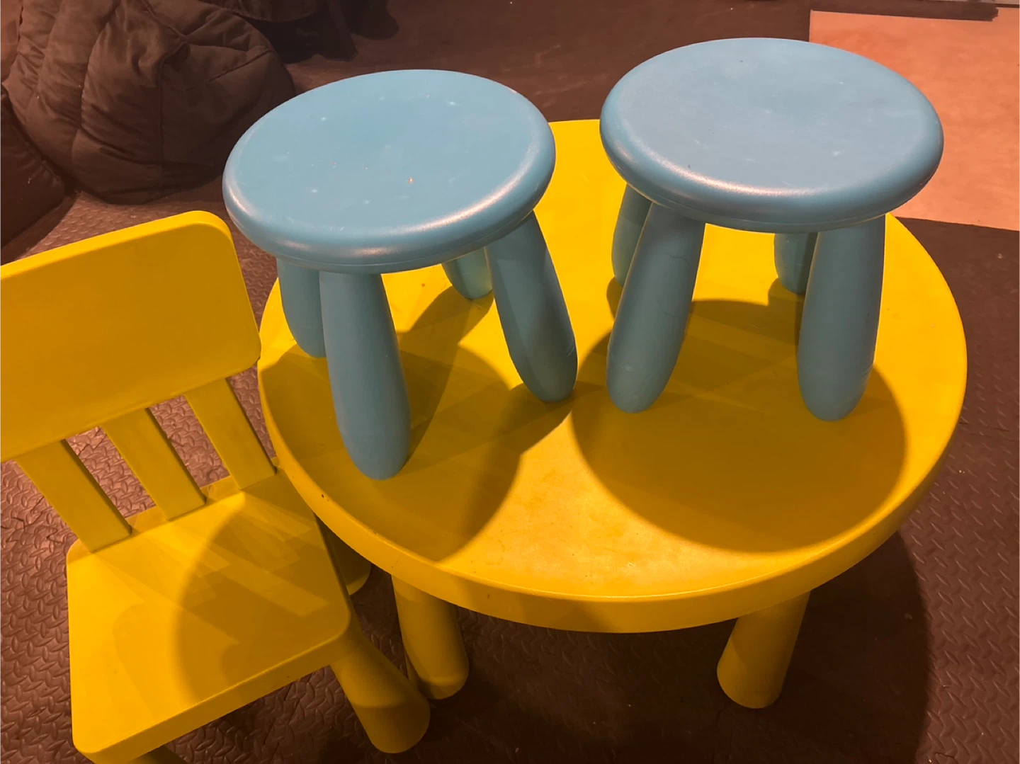 Kids Table and Chair Set - Yellow & Blue - photo 2