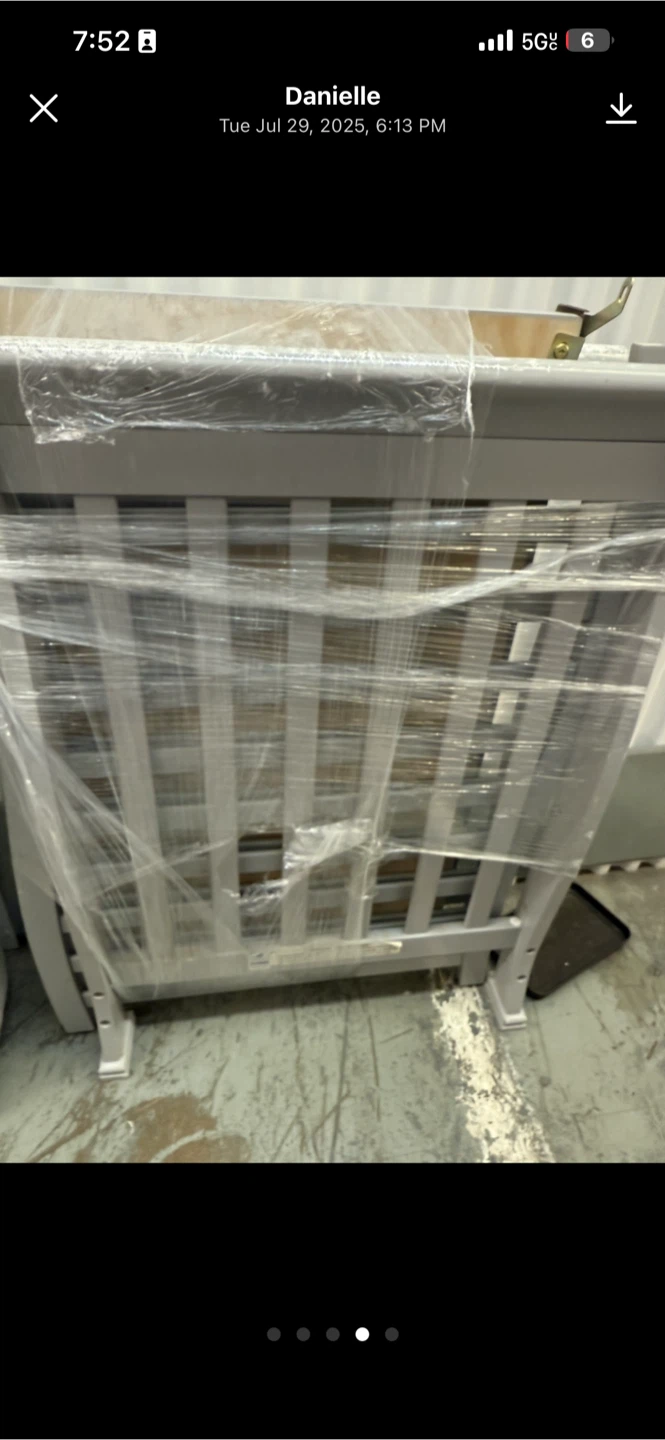 Grey Baby Crib - photo 2