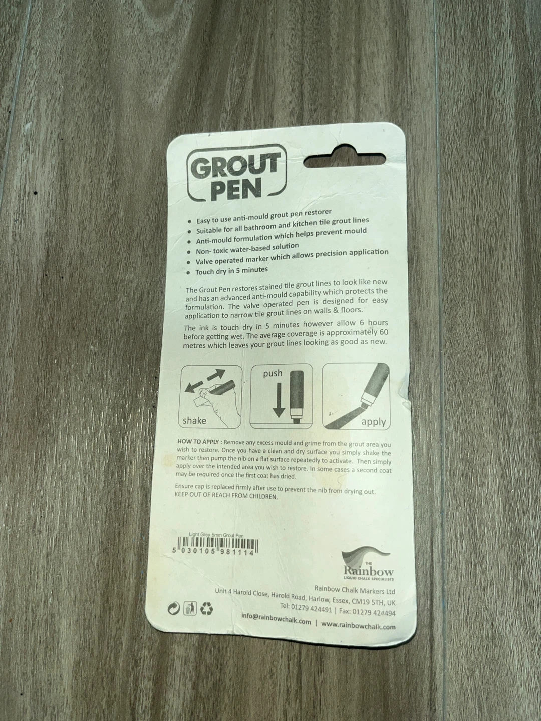 Grey Grout Pen - Grout Restorer - photo 3