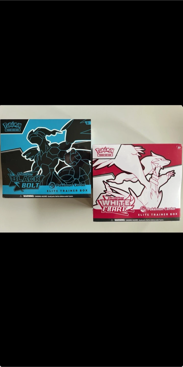 Pokémon Center Elite Trainer Boxes - Black Bolt & White Flare