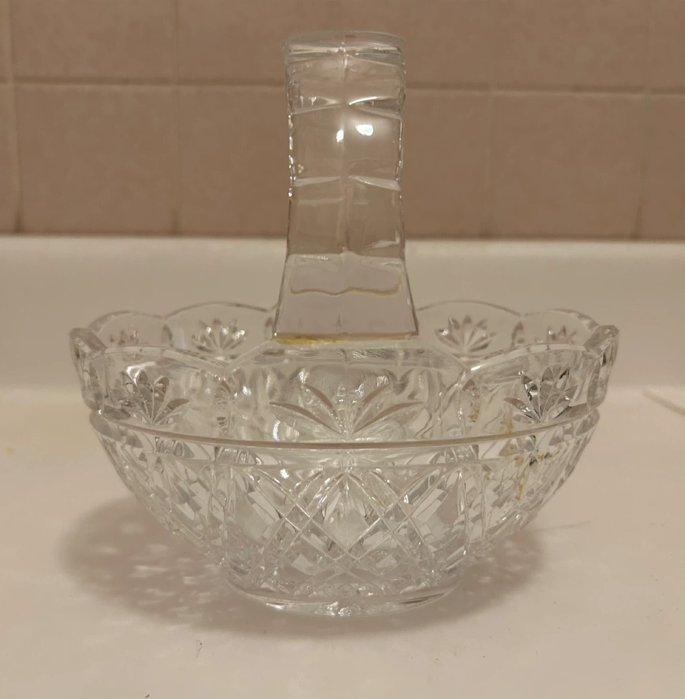 Crystal Glass basket