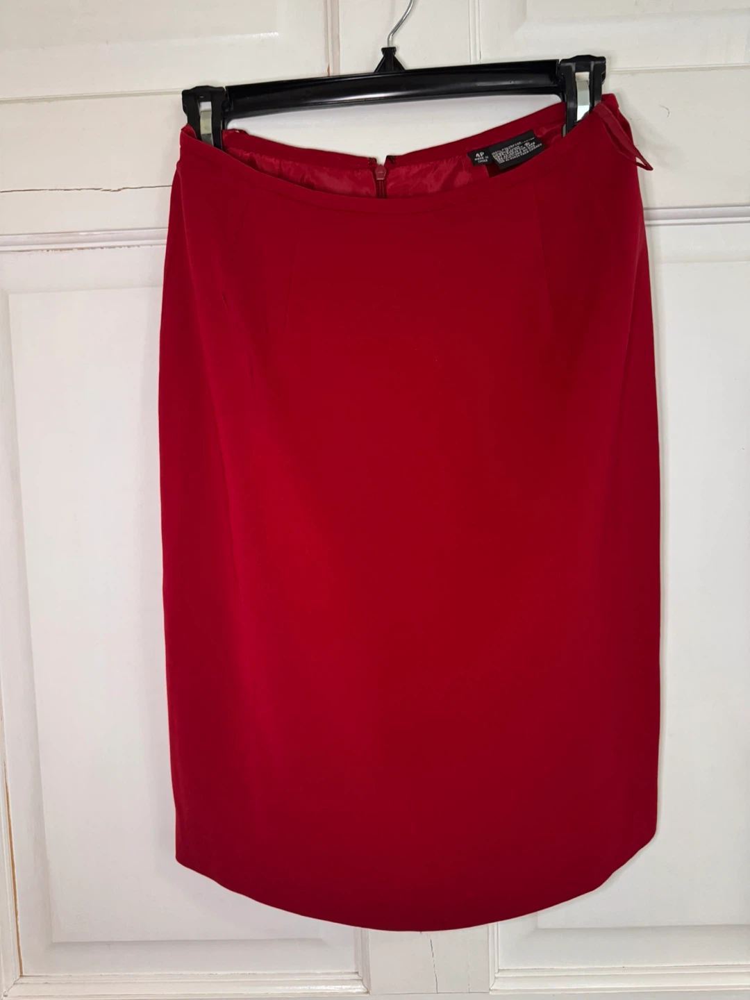 Kasper A.S.L. Petite Red Blazer and Skirt Suit Set