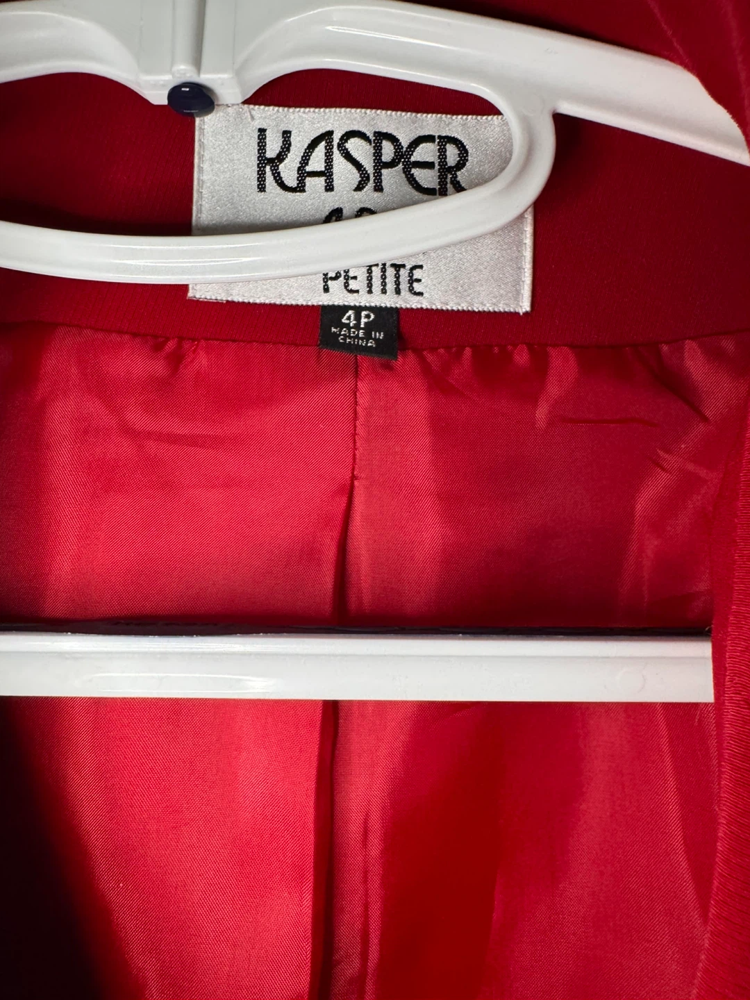 Kasper A.S.L. Petite Red Blazer and Skirt Suit Set - photo 4