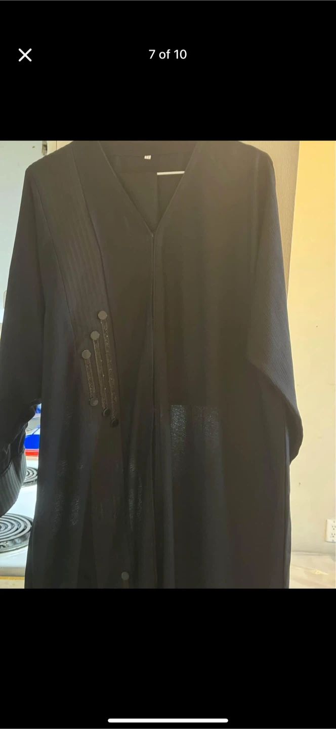 Black Abaya with Embellishments