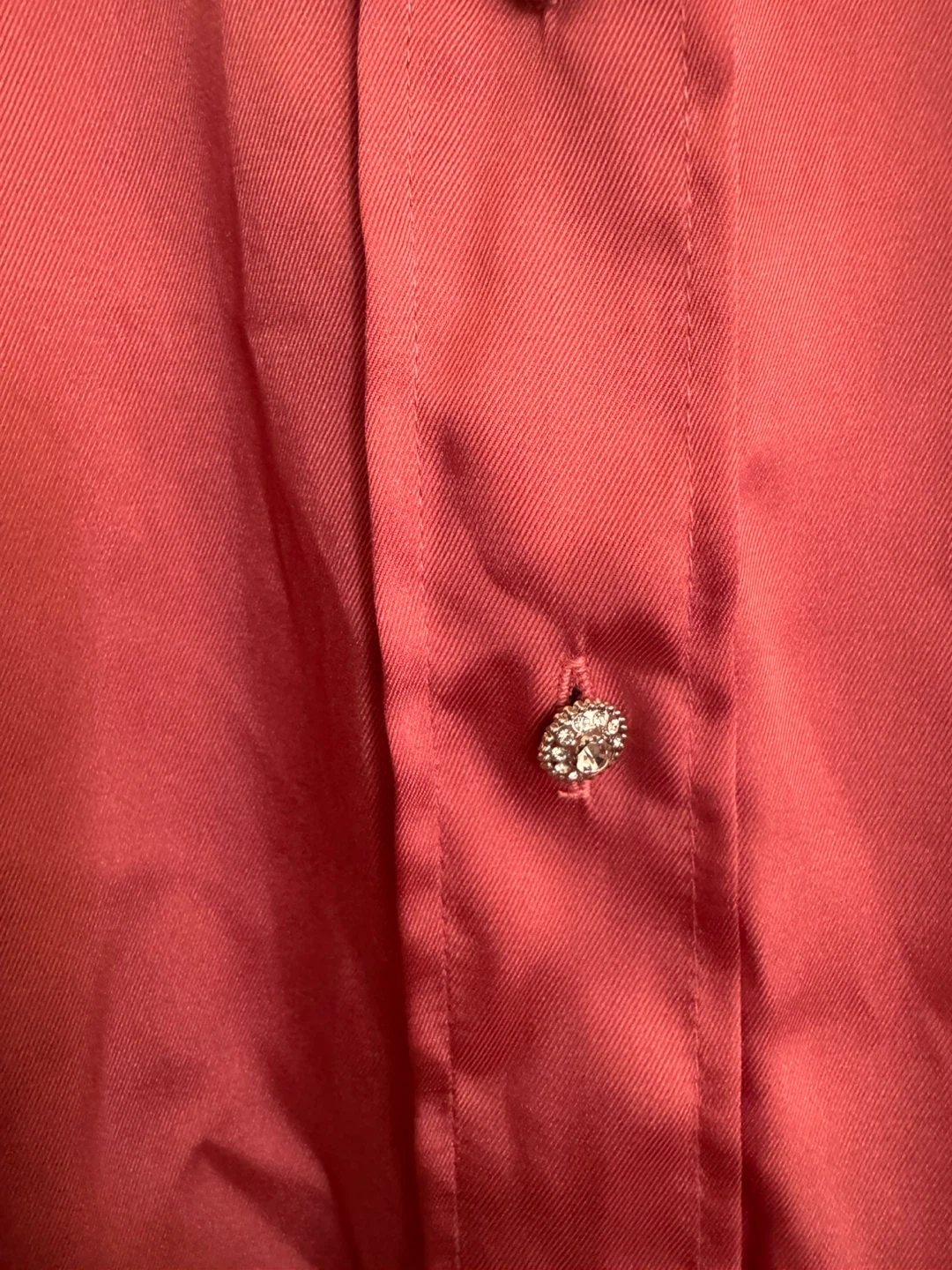 Zara Red Embellished Button Balloon Sleeve Blouse Size XS - photo 2
