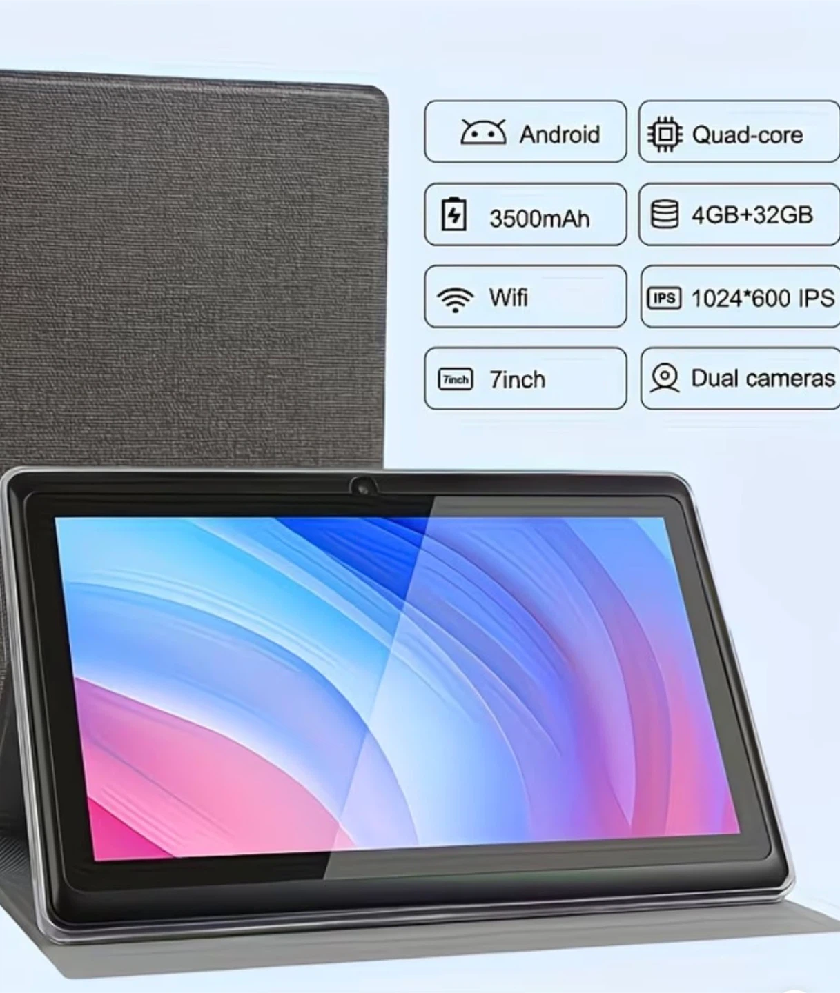 7 Inch Android Tablet with 4GB RAM and 32GB Storage
