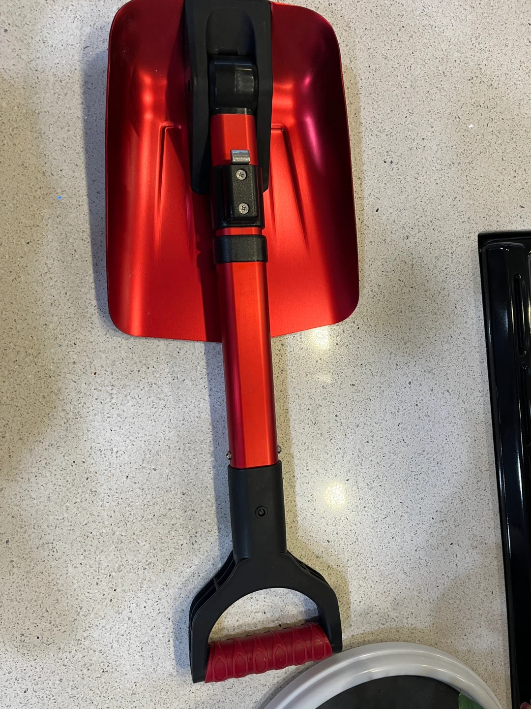 Red Adjustable Snow Shovel
