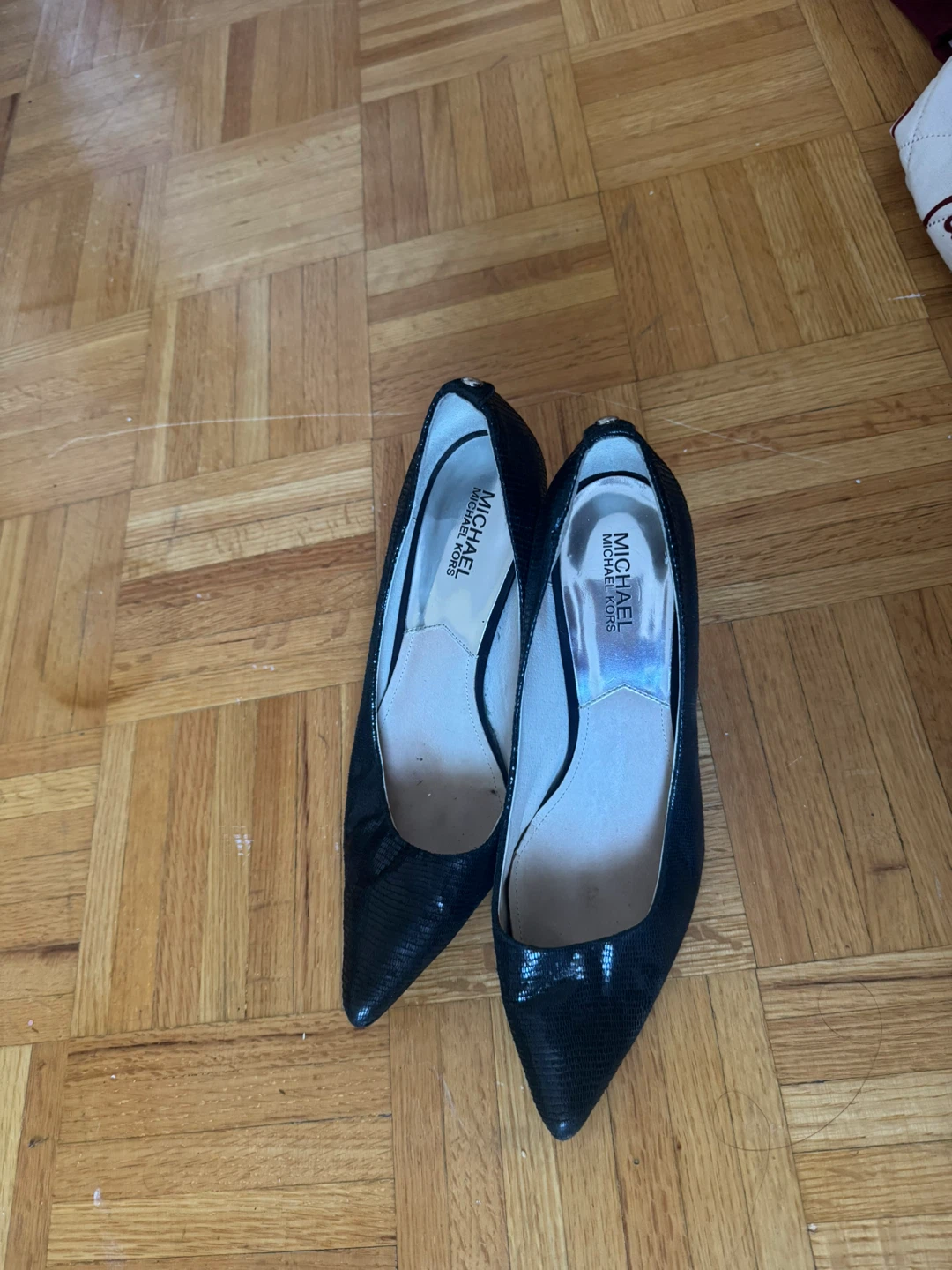 Michael Kors Black Patent Leather Heels - Size 6.5